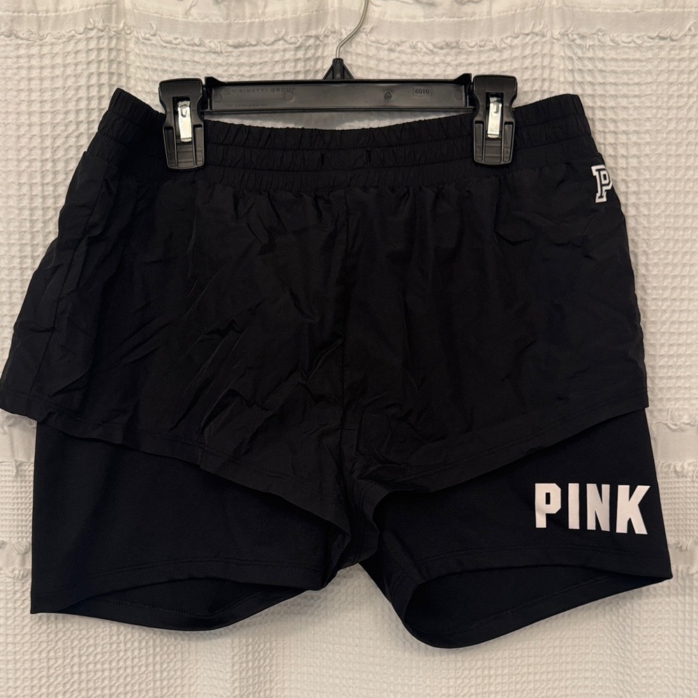 PINK Victoria's Secret Black Athletic Shorts